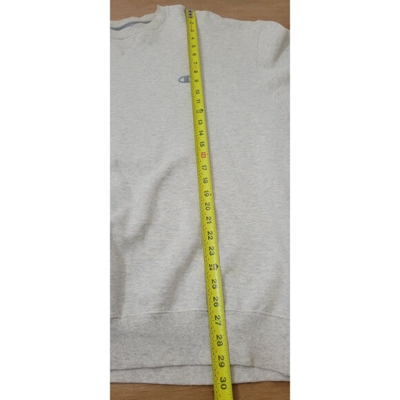 Champion Sweatshirt Mens 2XL Blank Casual White Fleece Crewneck BLANK Sweater - Picture 7 of 10